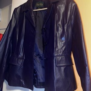 PURPLE DANIER LEATHER JACKET